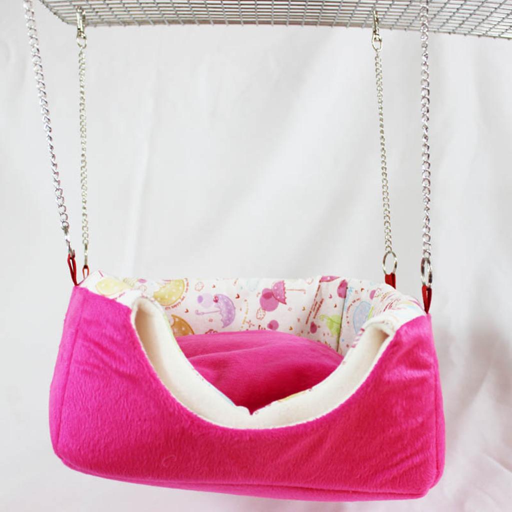 Dual Use Hammock Sofa for Rat Hamster Squirrel Hanging Bed Toy House Nest