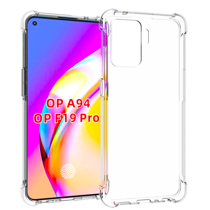 Ốp lưng dẻo trong chống sốc bảo vệ camera dành cho OPPO A94, A74, A54 - Hàng nhập khẩu