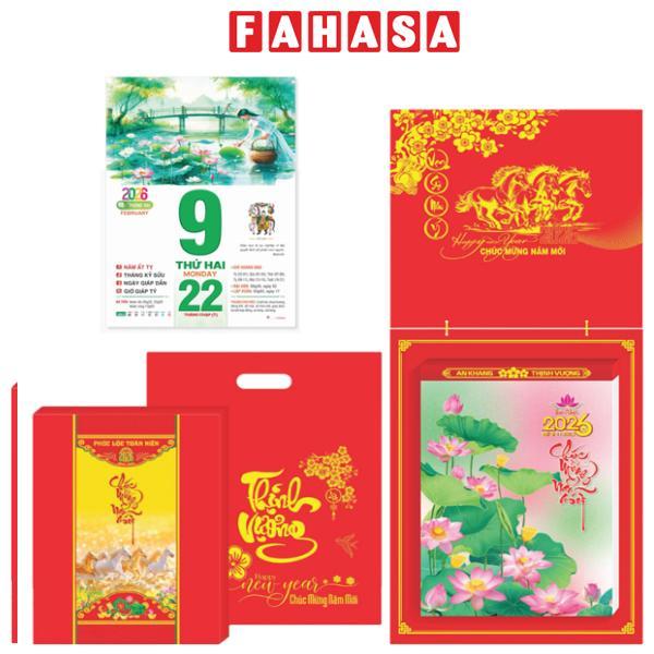 Lịch Bloc Siêu Đại - Sen Việt - Bảng Treo Sơn Mài - 20 x 30 cm - TĐ24