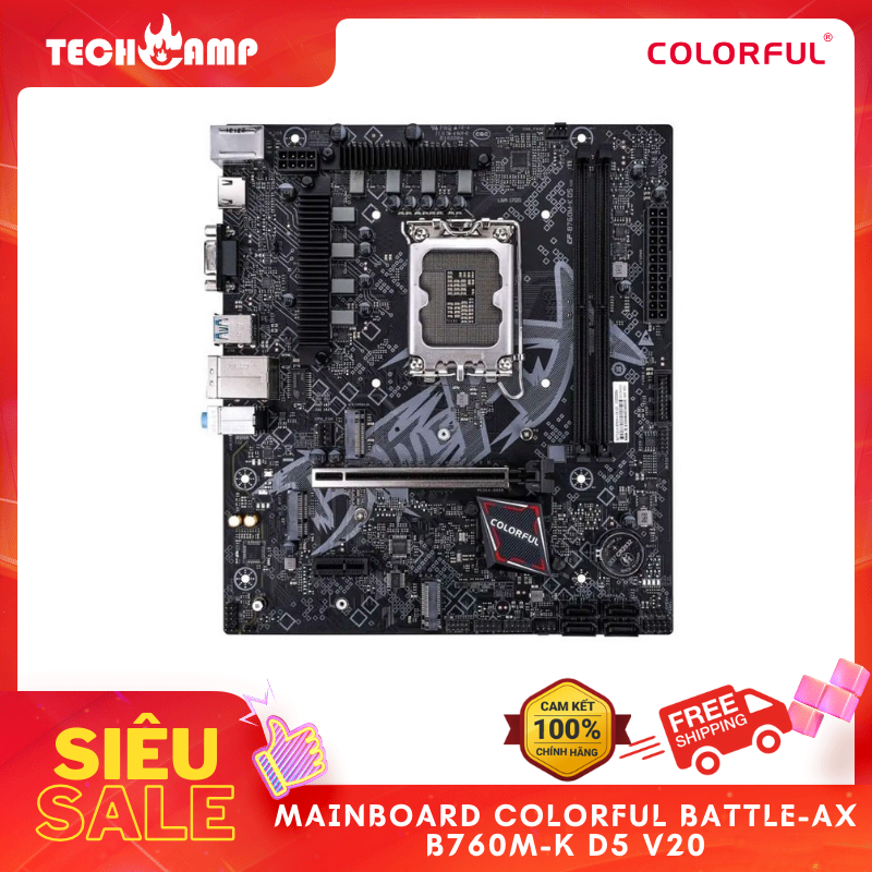 Mainboard Colorful BATTLE-AX B760M-K D5 V20 - Hàng chính hãng