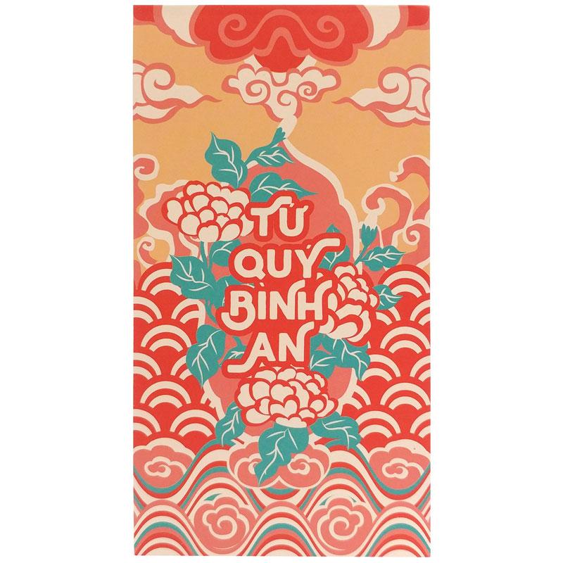 Bộ 5 Bao Lì Xì SDstationery Cát Niên Mỹ Ý - Tứ Quý Bình An