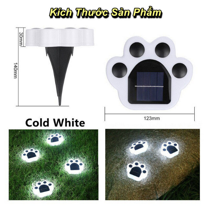 Bộ 4 Đèn LED Chân Gấu Sân Vườn BearFoot-Luz Solar - Home and Garden