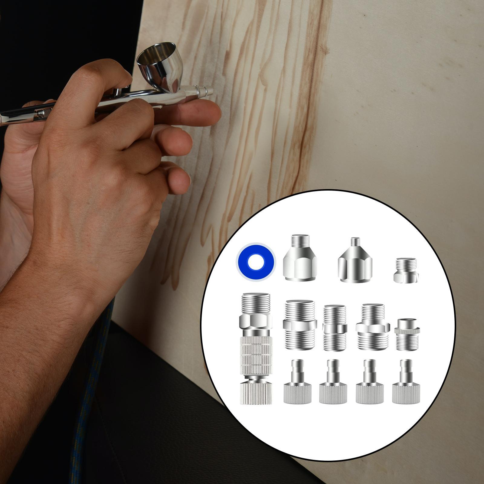 13 Pieces Airbrush Adaptor Set Durable Airbrush Disconnect Fitting Connector