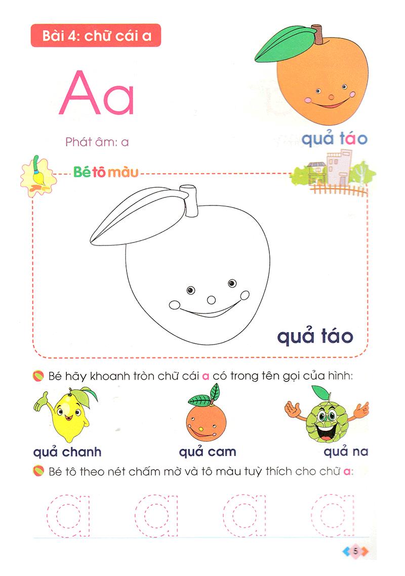 Nhận Biết Và Làm Quen Với Chữ Cái (Dành Cho Trẻ 4 - 5 Tuổi)