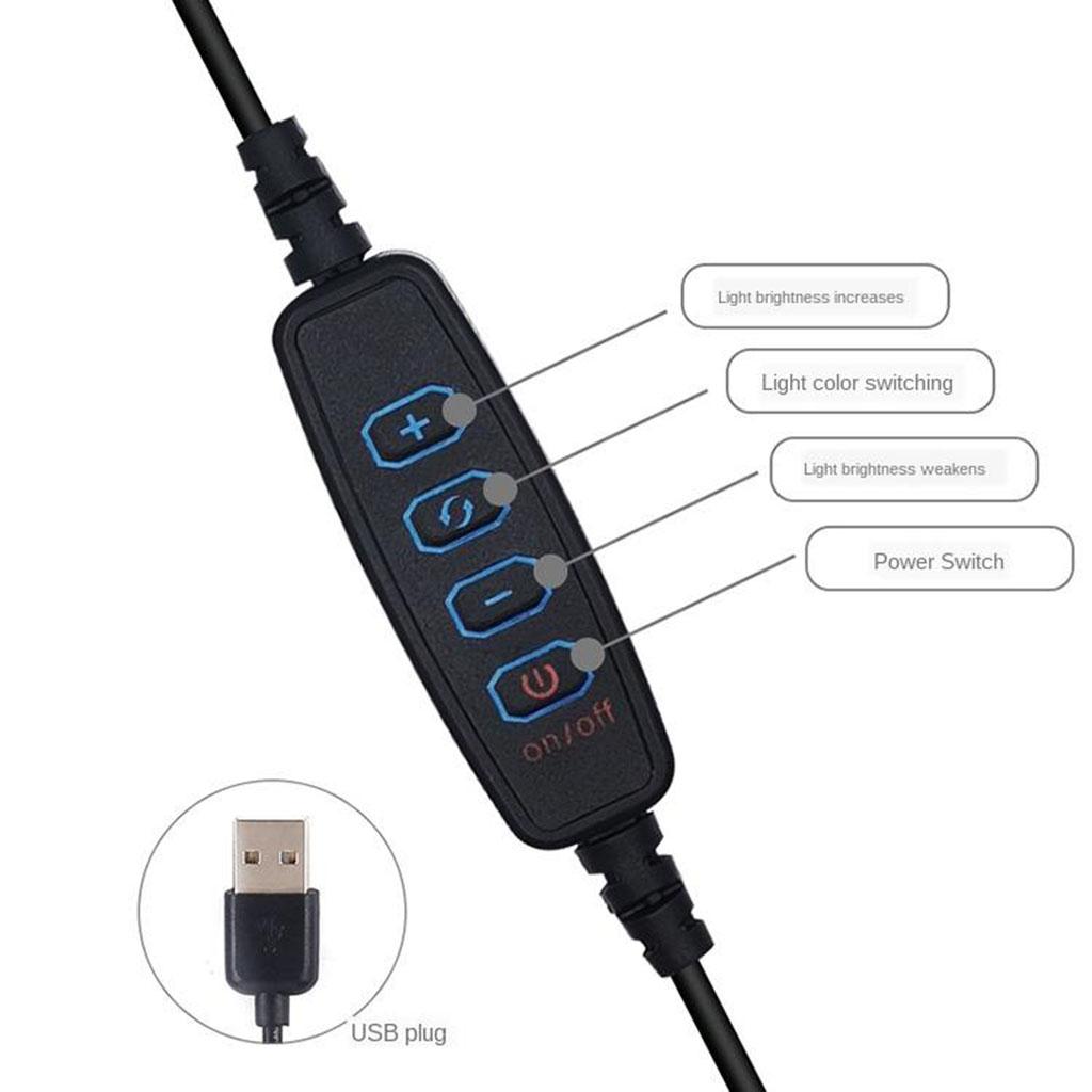 80 LED Selfie Ring Light Brightness Adjustable Photo Light