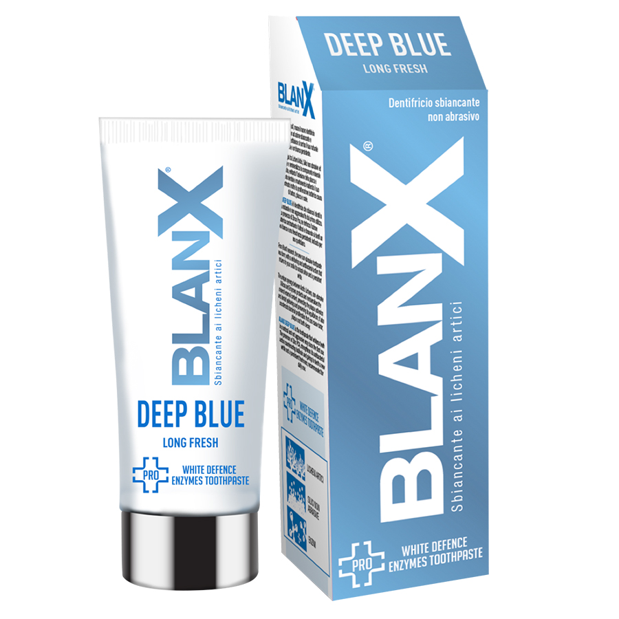 Kem Đánh Răng Làm Trắng Răng BLANX Pro Deep Blue 75ml - Sản phẩm nhập khẩu Italia
