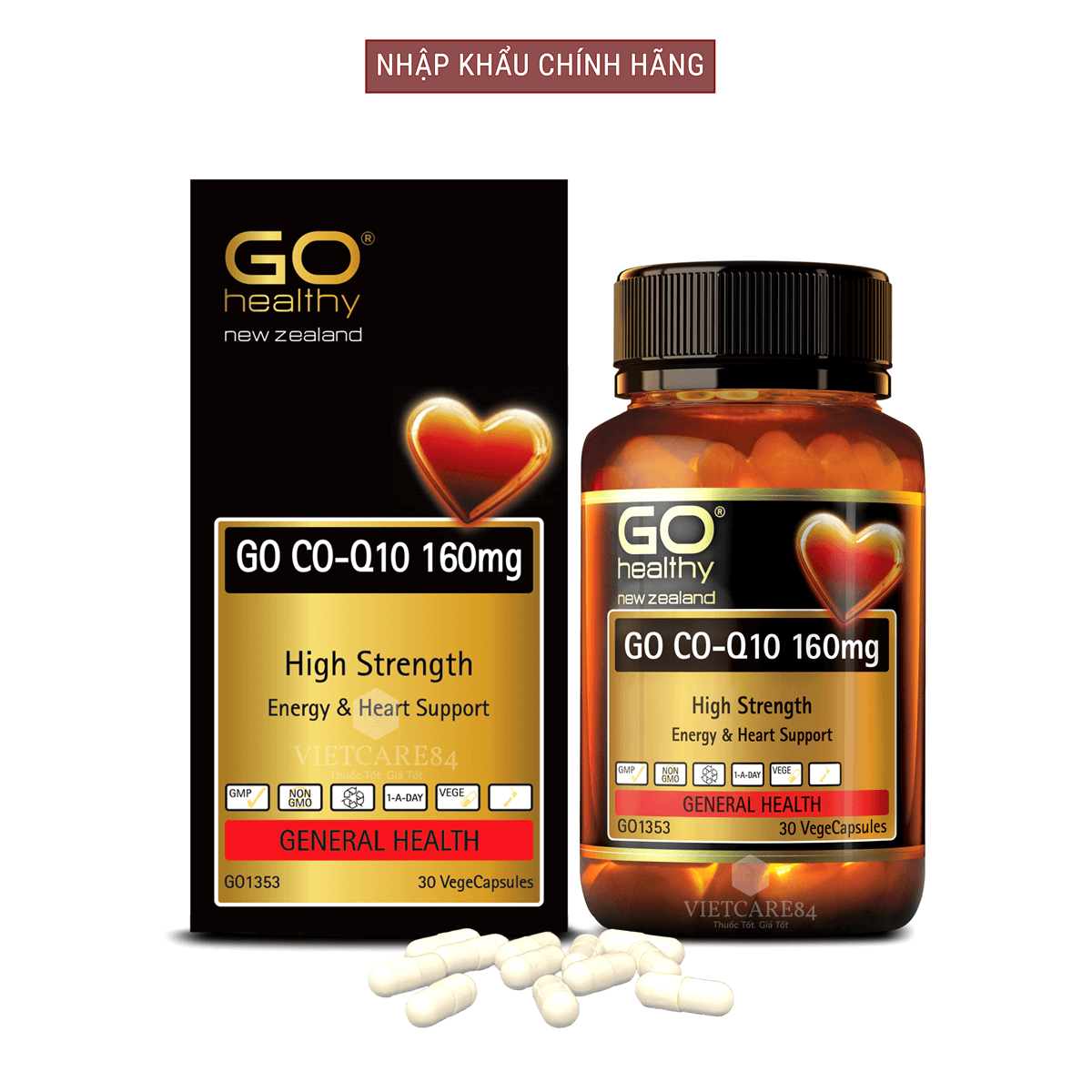 Bộ sản phẩm nhập khẩu chính hãng giúp tăng cường sinh lực, tăng sinh lý nam, làm chậm quá trình mãn dục nam gồm: Viên uống tăng cường sinh lý nam GO MAN PLUS và viên uống bổ tim GO CO Q10 160mg