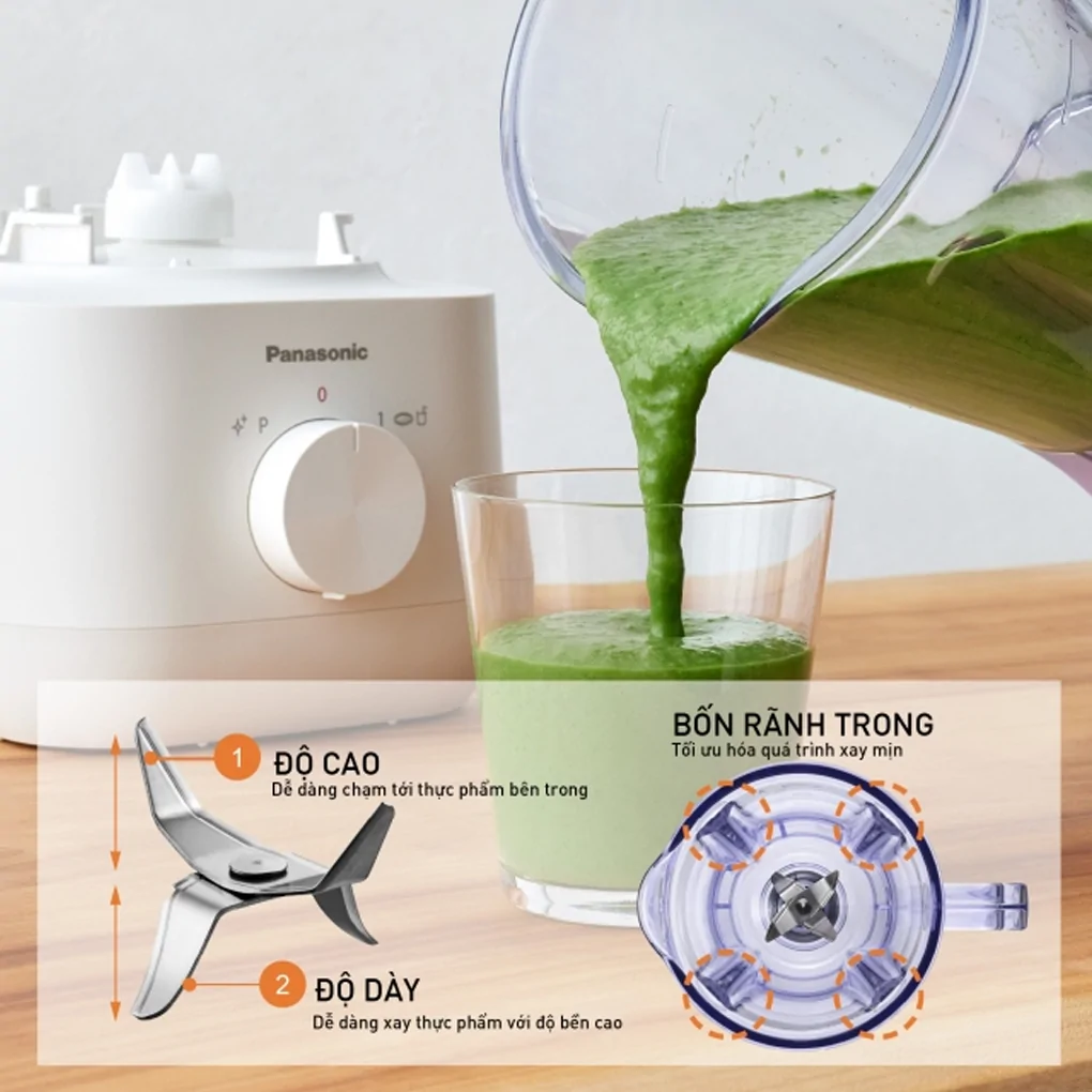 Máy Xay Sinh Tố Panasonic MX-EP3111WRA 1L - Hàng chính hãng