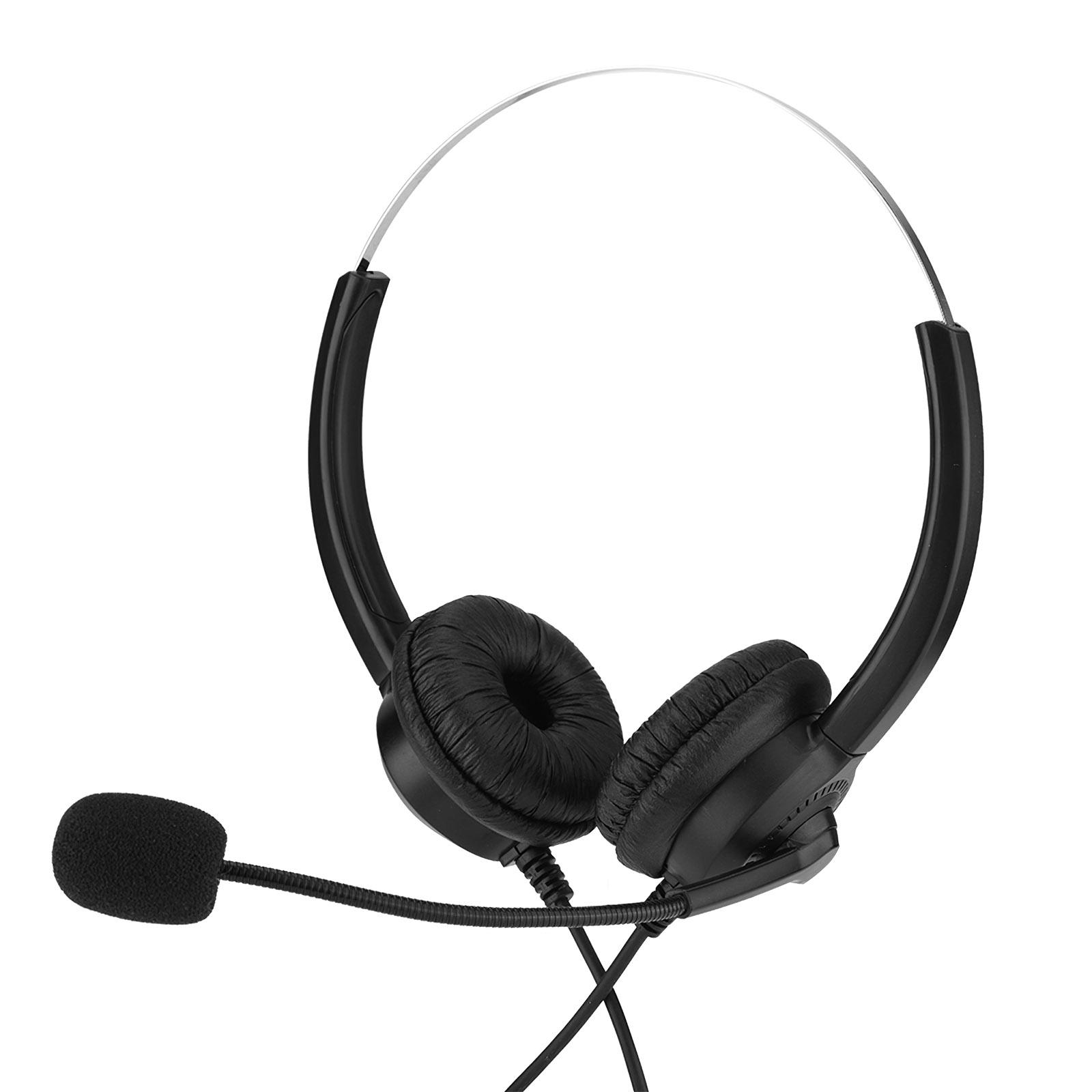 Văn Phòng Có Mic Có Dây 2.5Mm Tai Nghe Tai Nghe Máy Tính Giảm Tiếng Ồn Tai Nghe Cho Cuộc Gọi Trung Tâm Máy Tính Điện Thoại Di Động