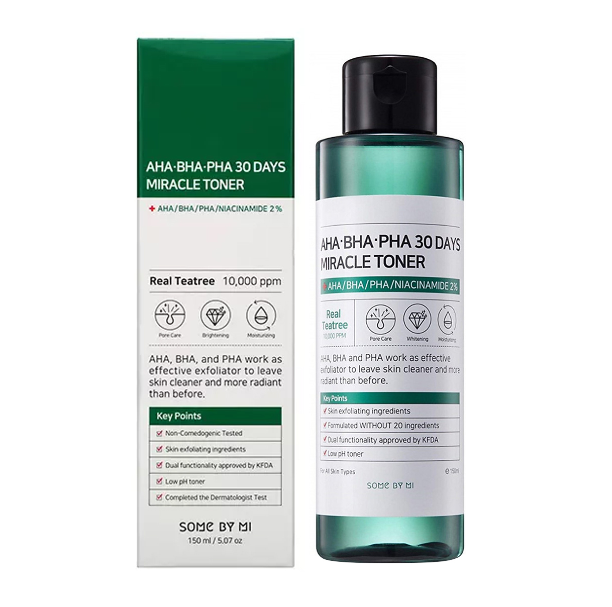 Nước Hoa Hồng Giảm Mụn Some By Mi AHA-BHA-PHA 30 Days Miracle Toner