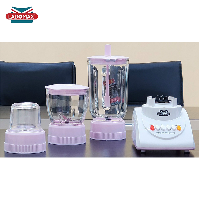 Máy xay sinh tố đa năng 3 cối Ladomax HA-9166-3 - Hàng chính hãng
