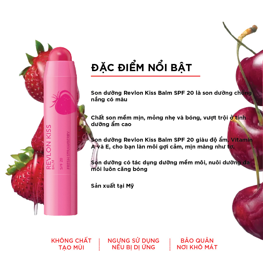 Son dưỡng môi có màu Revlon Kiss Balm 2,6g