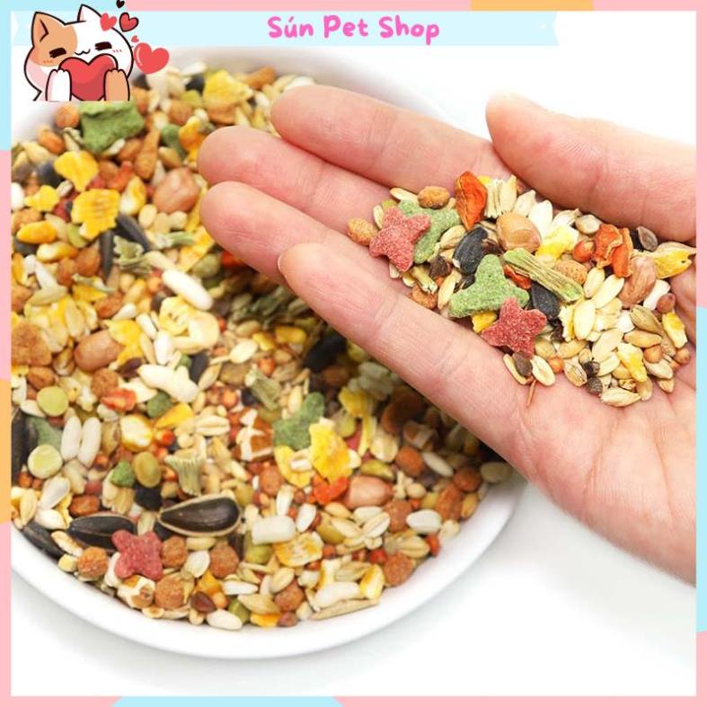 Thức ăn cho hamster cao cấp, hỗn hợp ngũ cốc, rau củ quả và hải sản