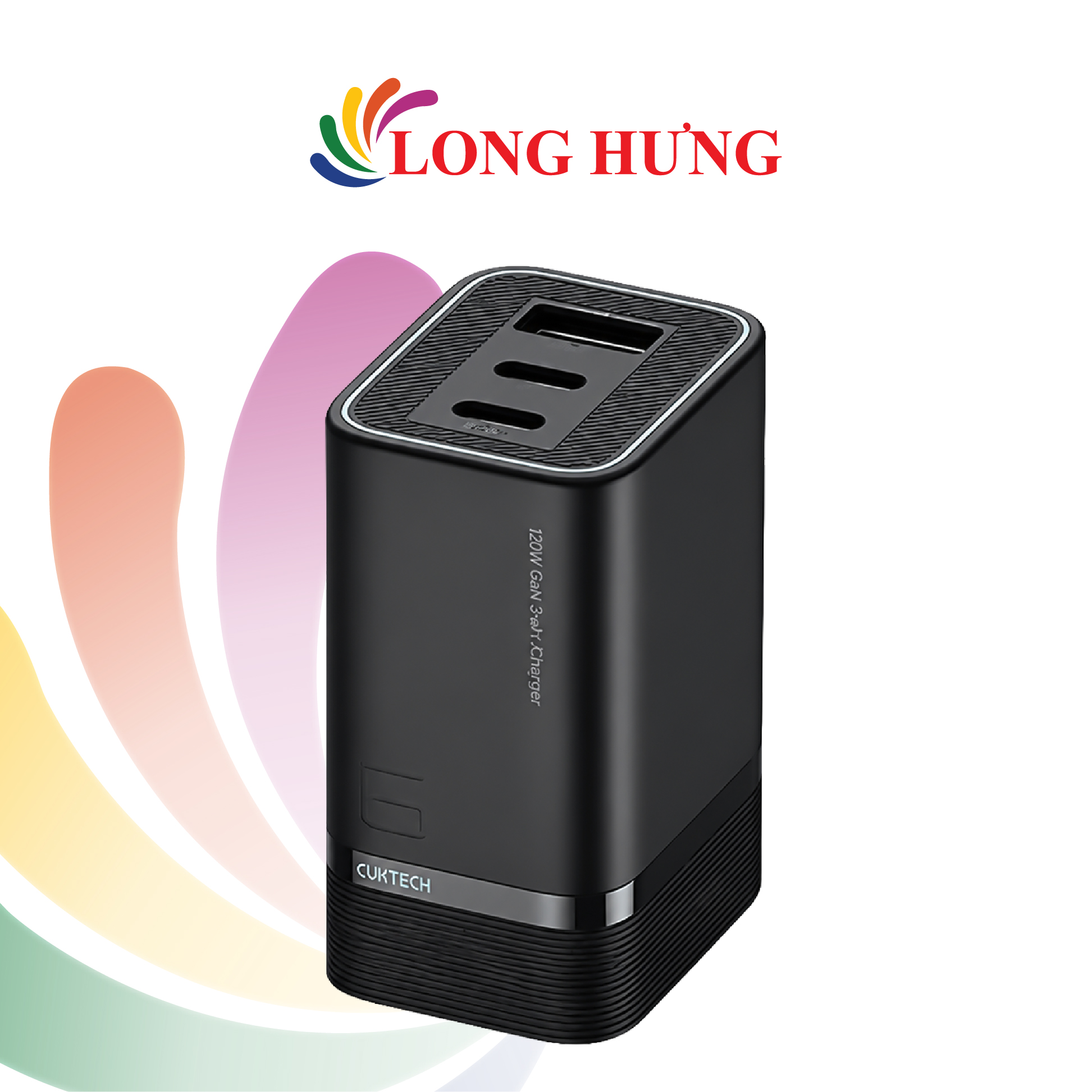 Cốc sạc Cuktech GaN Mini 6 1USB 2Type-C 90W AD653 - Hàng chính hãng