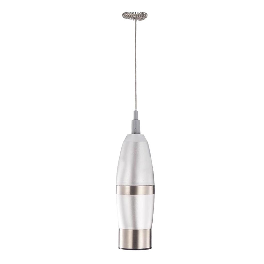 Handheld Milk Frother Electric Drink Foamer Whisk Milk Coffee Mixer Metal