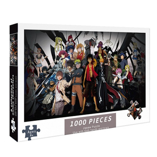 Bộ 1000 Miếng Mẫu Hoạt Hình Onepiece - Naruto - Pokemon Pikachu Tranh Ghép Xếp Hình Jigsaw Puzzle