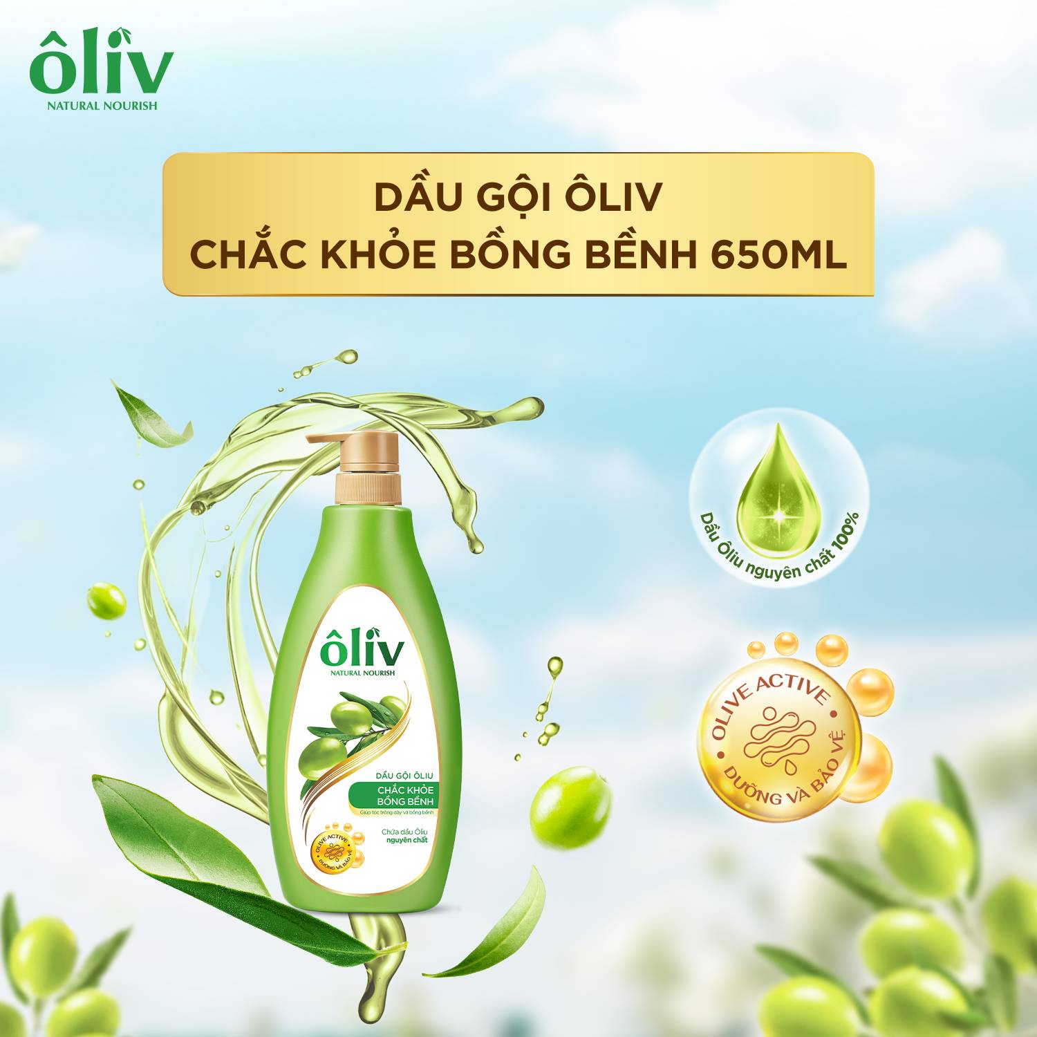 DẦU GỘI OLIV 650ML