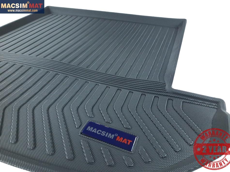 Thảm lót cốp Hyundai Santafe DM 7 chỗ 2016-đến nay nhãn hiệu Macsim chất liệu TPV cao cấp màu đen