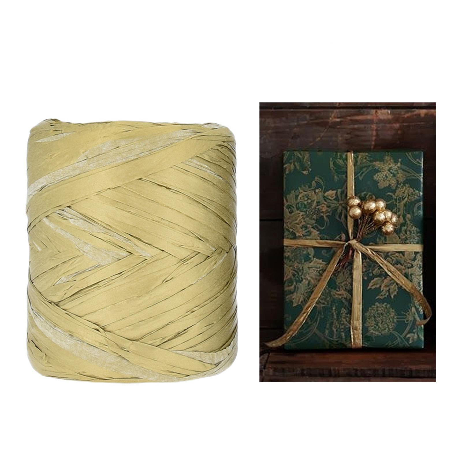 Raffia Paper Ribbon Packing Paper Twine Ribbon for Packing Wrapping Bouquets