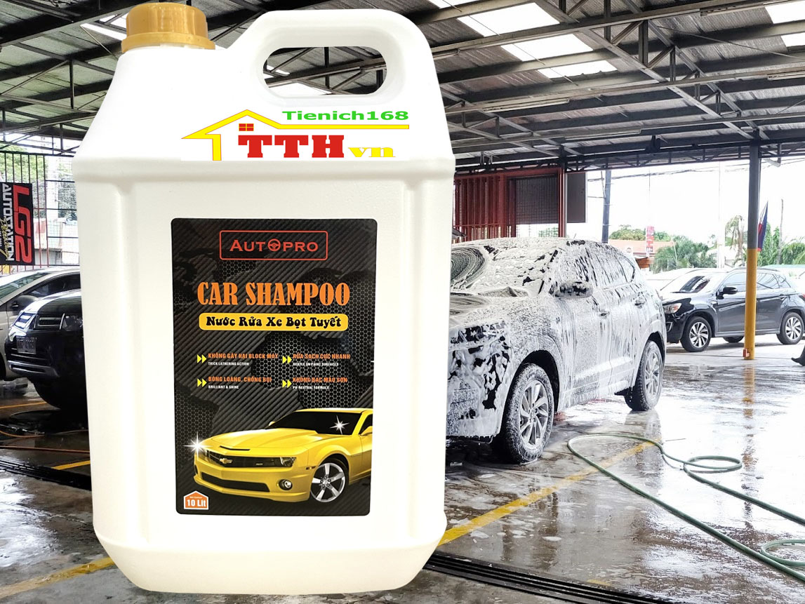 Nước rửa xe bọt tuyết chuyên dụng Car Shampoo 20L cho ô tô xe máy(Giao 2 can