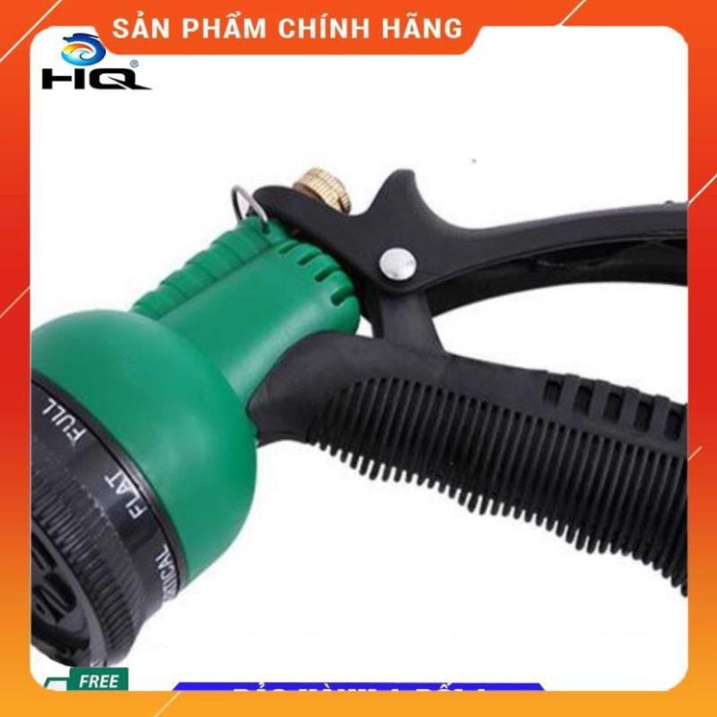 Vòi xịt rửa xe,Vòi phun nước tưới cây tăng áp thông minh 8 chế độ 815621-1 (cút đồng,nối đồng - dây vàng)