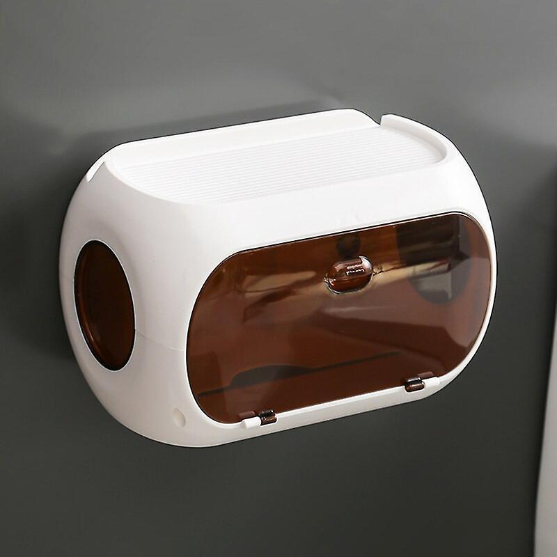 Giấy vệ sinh không thấm nước Rack Phòng tắm lưu trữ Rack Nhựa Toilet Portable Tissue Box Phụ kiện phòng tắm