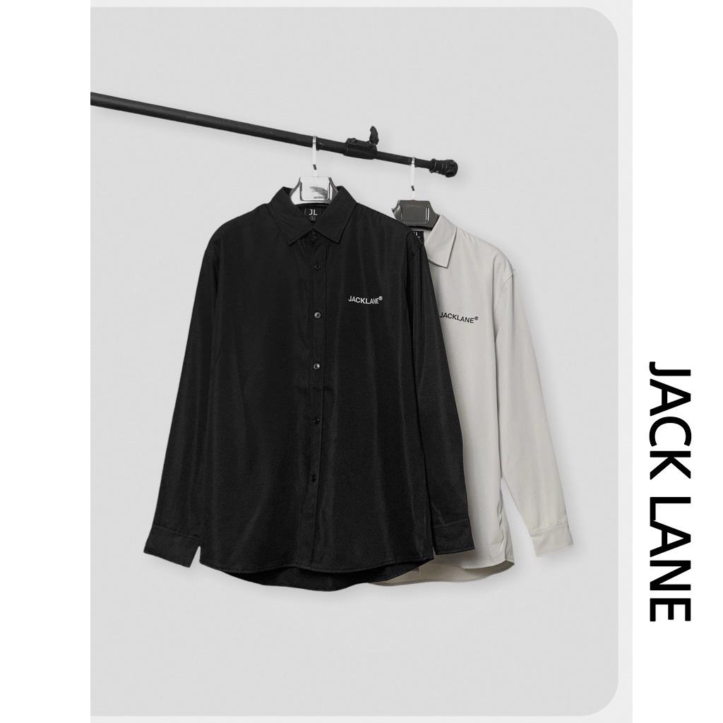 Áo Sơmi dài tay Kaki Dorightfearnothing, Áo sơ-mi dài tay nam nữ unisex form rộng, Local Brand JACK LANE