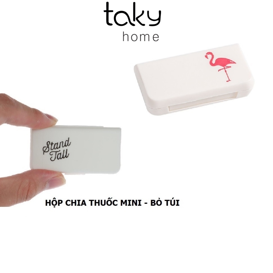 Hộp Chia Thuốc Mini, Dùng Hàng Ngày, Đi làm, Đi Du Lịch , Nhỏ Gọn Mang Theo Túi Quần Và Túi Xách Đi Làm, Đi Du Lịch. - Taky Home 7122