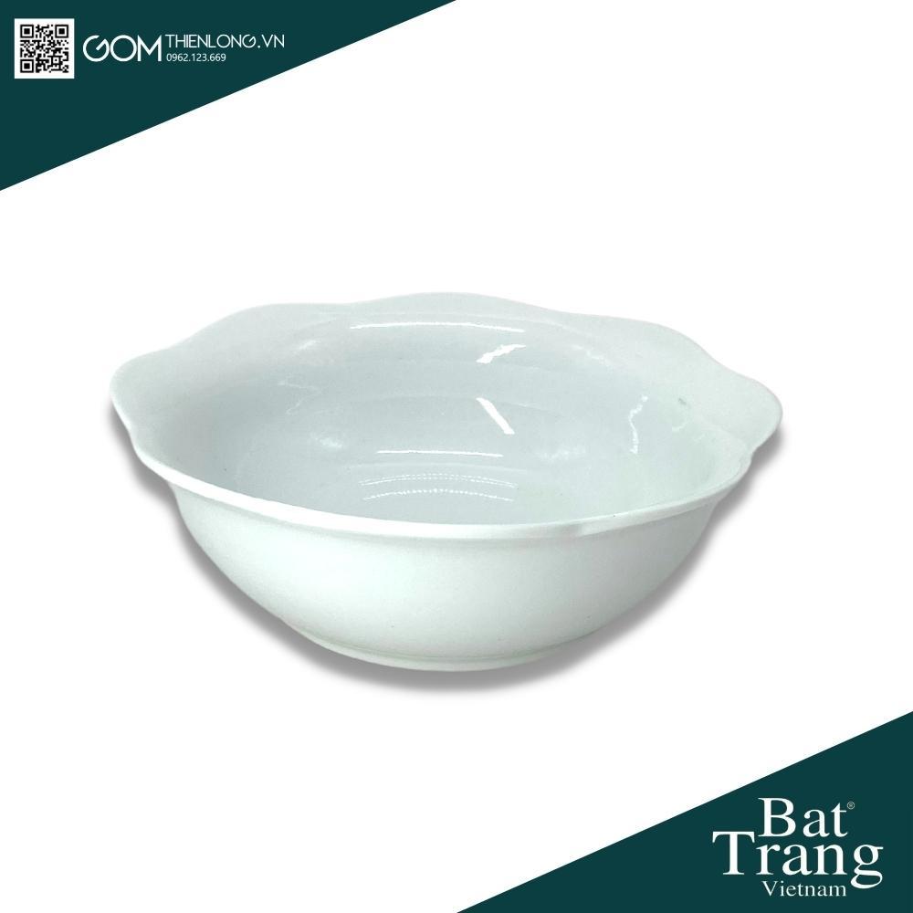 Combo Bộ Bát Đĩa Thắp Hương Men Trắng Trơn - ĐK 50 - 60cm - Đồ Thờ Bát Tràng - Gốm Thiên Long