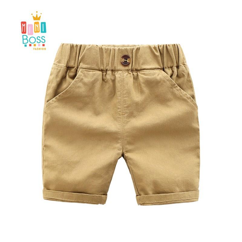 Quần short kaki cho bé trai 10-26kg - Quần đùi kaki cho bé trai