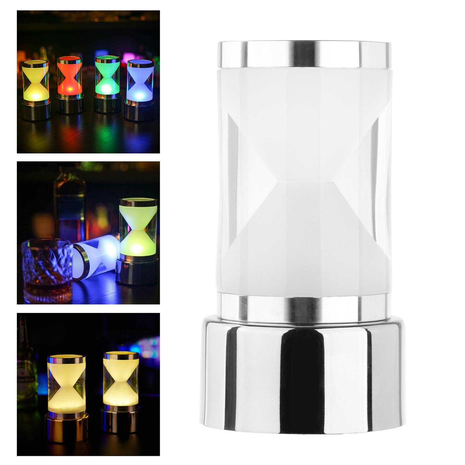 Hourglass Shape LED Table Lamp Rechargeable Bedside Nightlight Sconce Desktop Light Bedrooms Restaurant Bar Pub Club Cafe Decoration