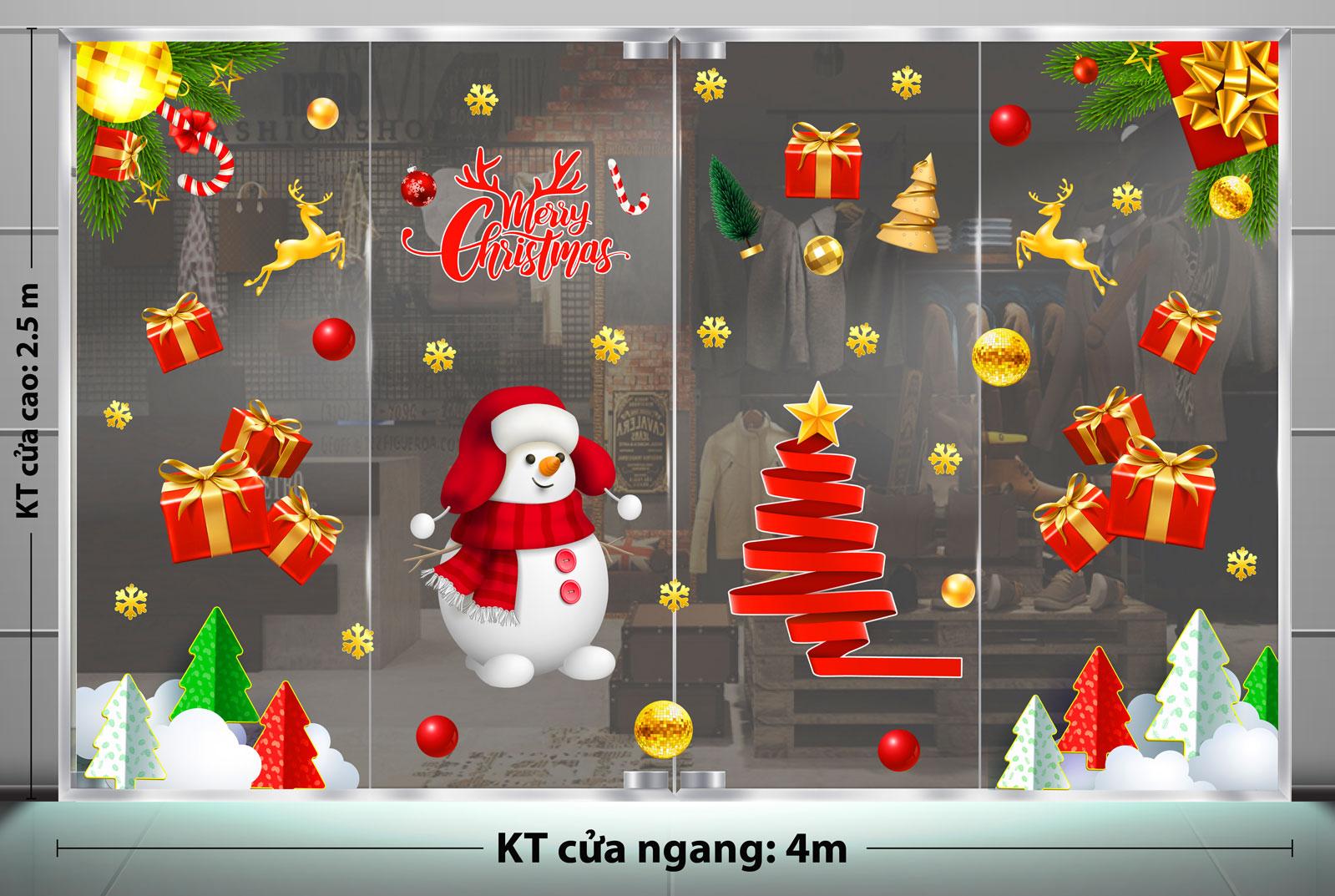 Decal trang trí NOEL 2024 combo số 115