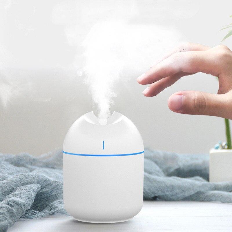 Mini Air Humidifier 250ML Aroma Essential Oil Diffuser Super Quiet USB Fogger Mist Maker For Home Car 2021 NEW
