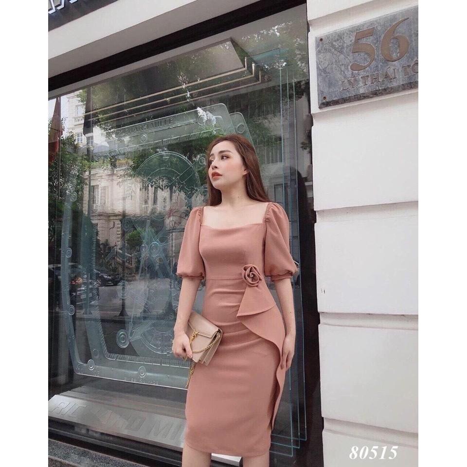 ĐẦM ÔM DỰ TIỆC ĐÍNH HOA EO SIÊU XINH