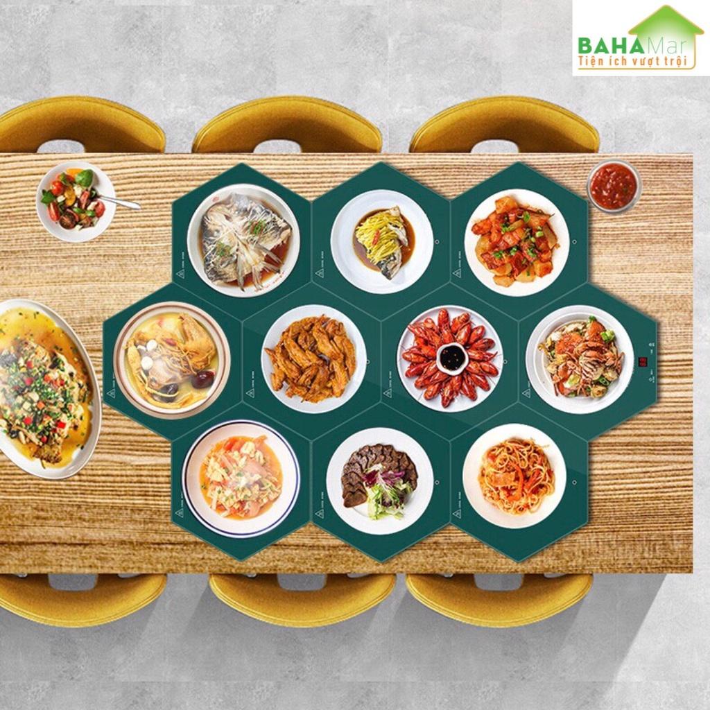 MÂM THÔNG MINH GIỮ ẤM MÓN ĂN CÓ THỂ LẮP GHÉP - GIỮ NHIỆT HÂM NÓNG THỨC ĂN "BAHAMAR" mâm 7 được thiết kế dạng ghép nối