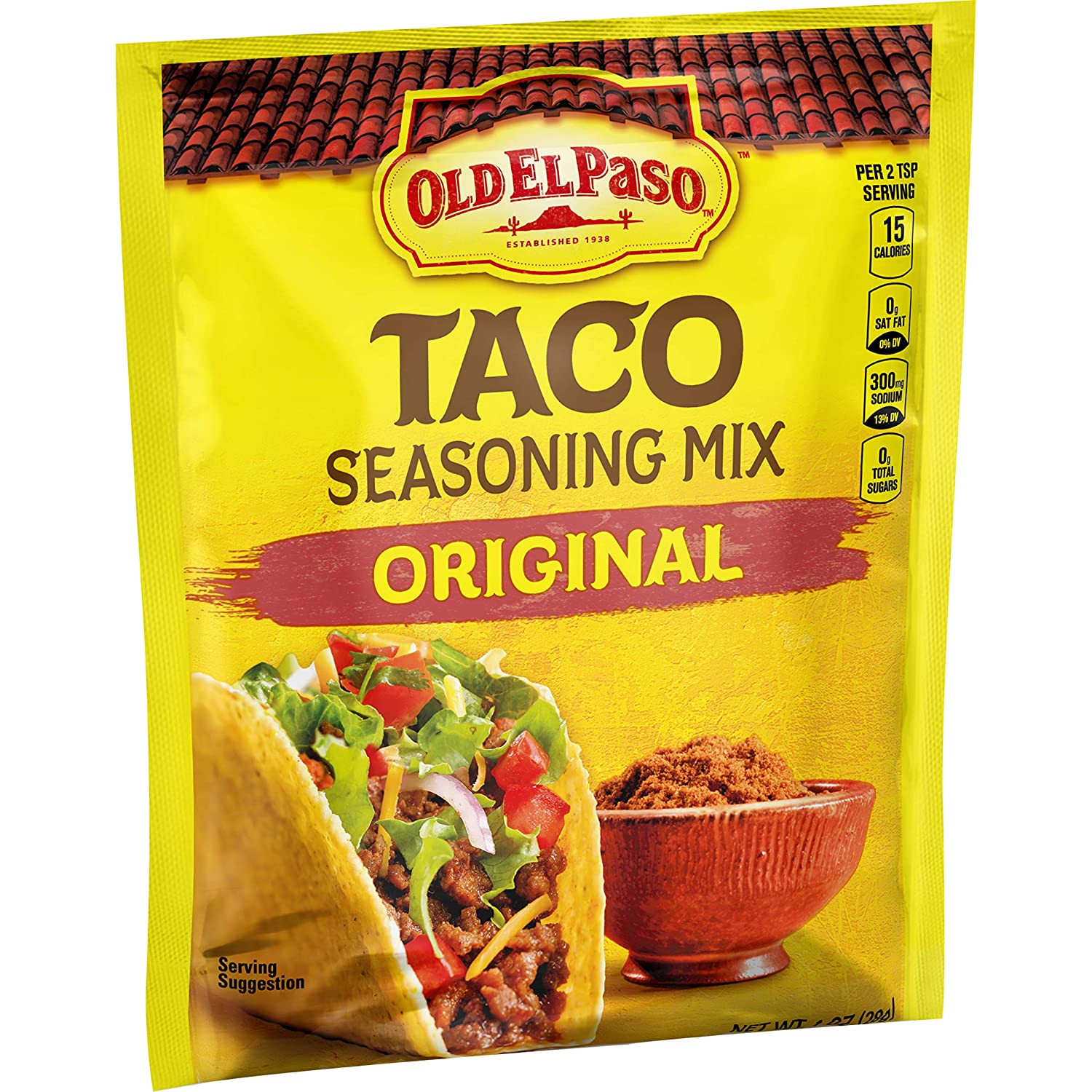 Gia vị Taco hiệu Old El Paso Taco Seasoning Mix Original - Gói 28g