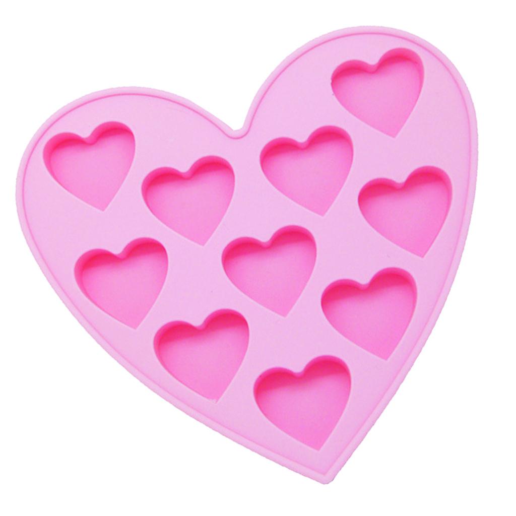 Star Heart Silicone Mould Mold Chocolate Candy Gummy Maker Ice Jelly Tray