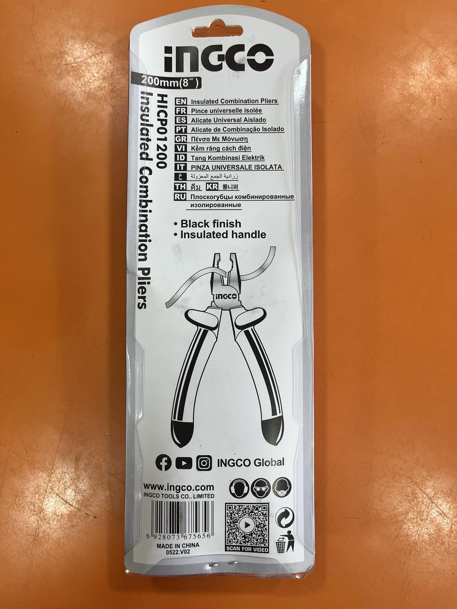 KỀM RĂNG CÁCH ĐIỆN 1000V INGCO - HÀNG CHÍNH HÃNG