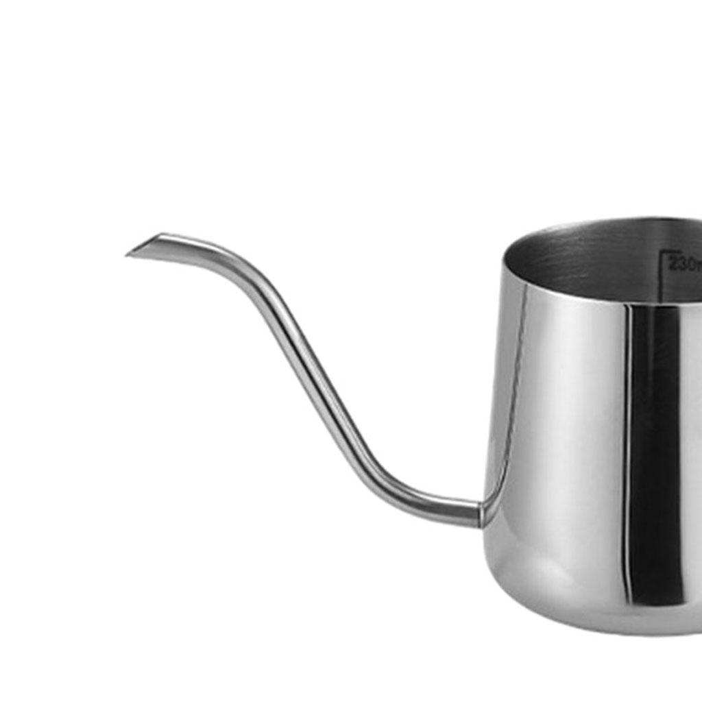 Food Grade Stainless Steel Coffee Kettle Gooseneck Coffee Pot Thin Mouth 250ml