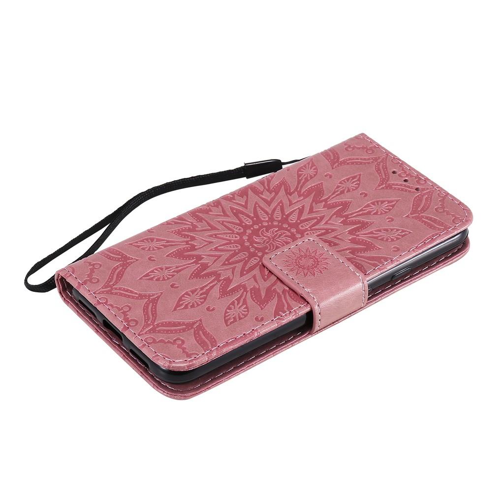 Bao da điện thoại bằng da PU mềm nắp lật có ngăn đựng thẻ cho OPPO A15 F17 Pro Realme 5 6i C3