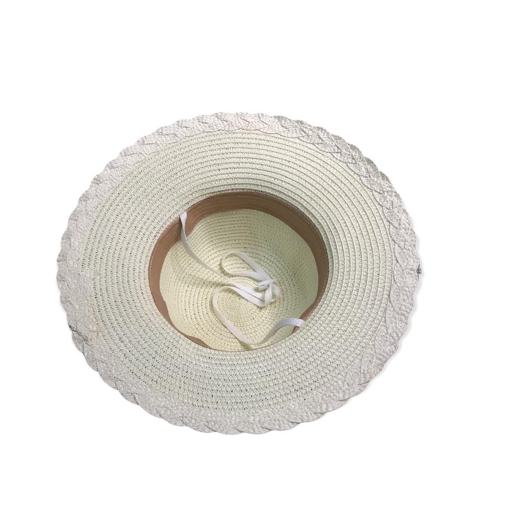 Nón đi biển, nón cói mềm rộng vành dành cho nữ, hoa giao ngẫu nhiên siêu xinh_Mã NCH 501