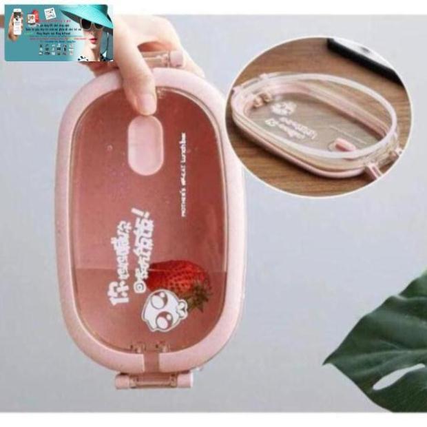 Hộp đựng cơm lúa mạch 2 tầng