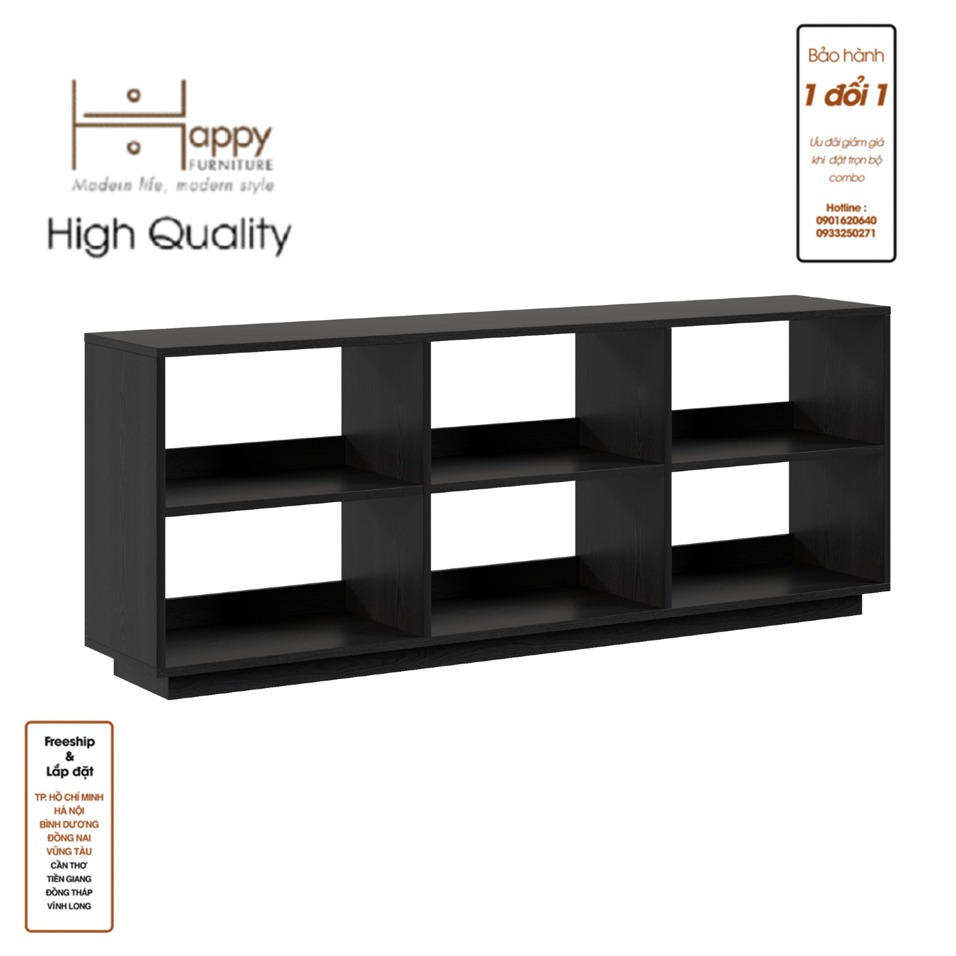 [Happy Home Furniture] ZANE , Kệ sách 2x3 ,160cm x 32cm x 62cm ( DxRxC), KSA_034