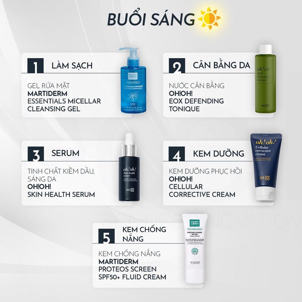 Nước Tẩy Trang Chuyên Sâu Phục Hồi Màng Lipid oh!oh! Xylica Micellar Cleansing Water