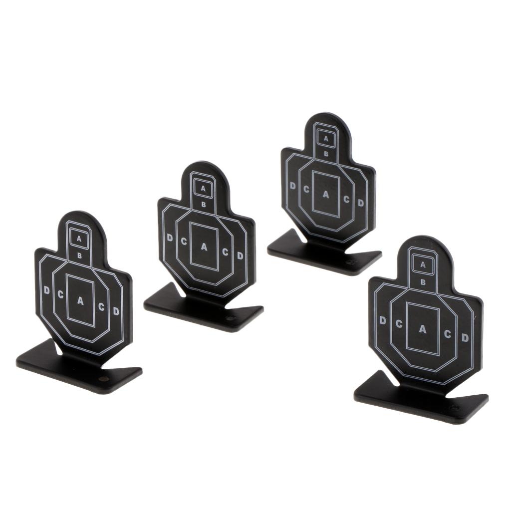 4pcs Metal Practice Silhouette Shooting Aim Target Mini Plinking Targets