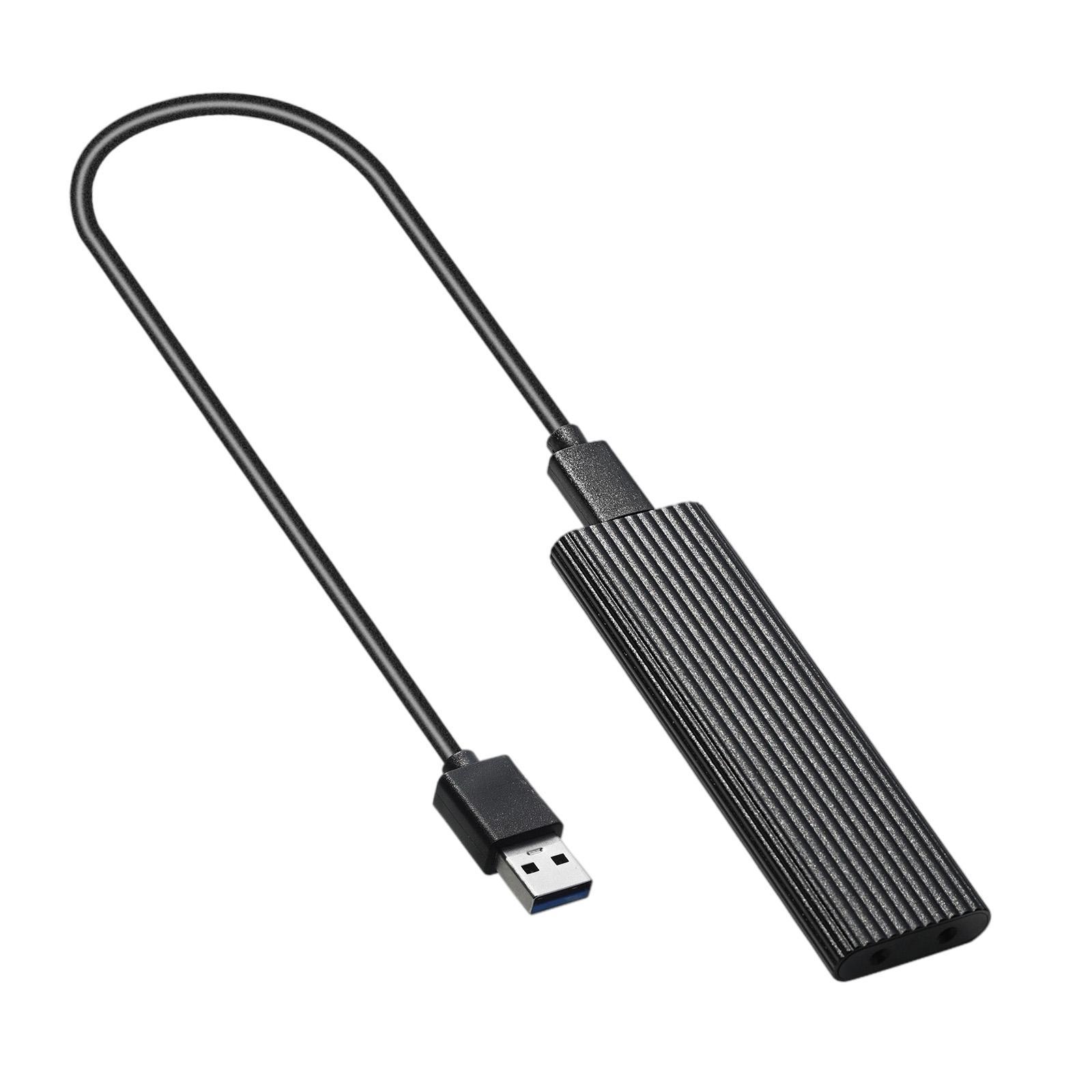 2 Pieces USB 3.0 to NGFF M.2 B Key SSD External Enclosure Case Cover Adapter