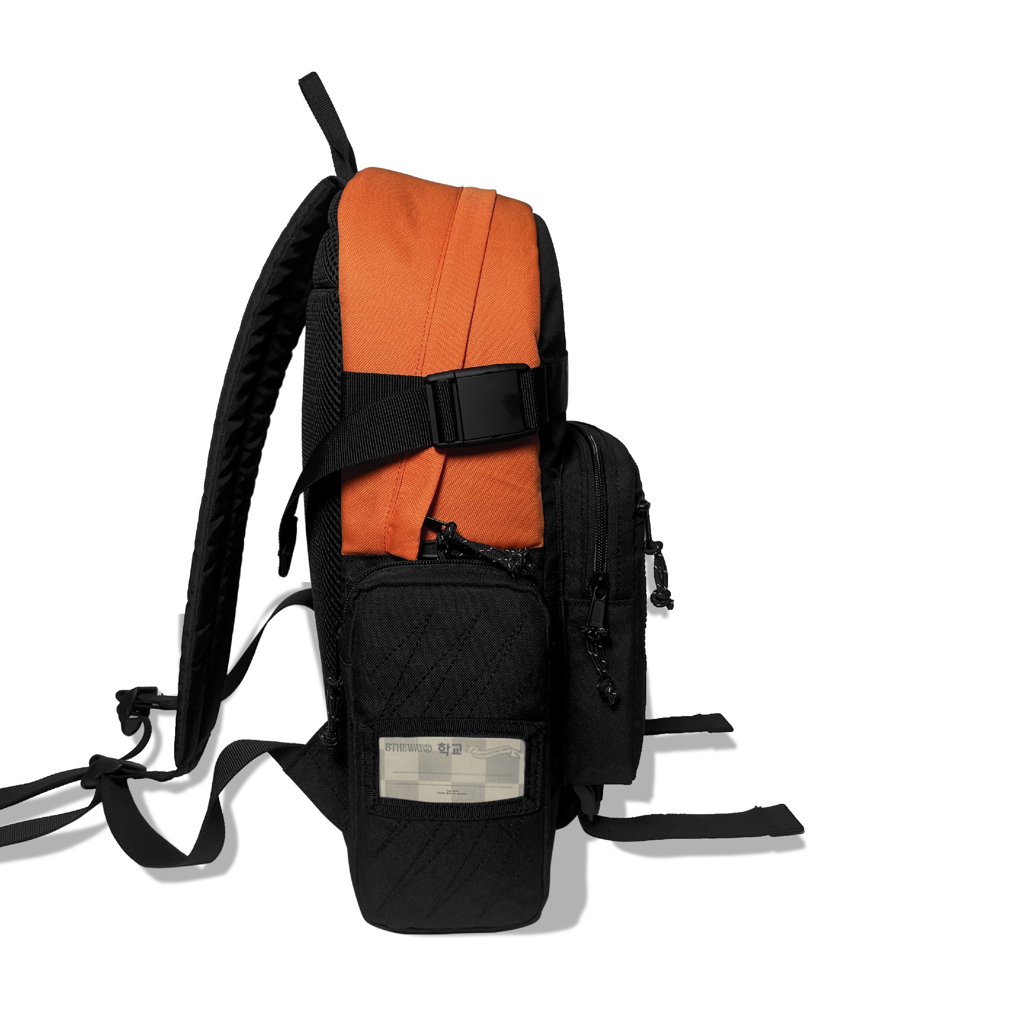 5THEWAY 학교 'SIGNATURE' EDITION ROCKET BACKPACK - BLACK/ORANGGE