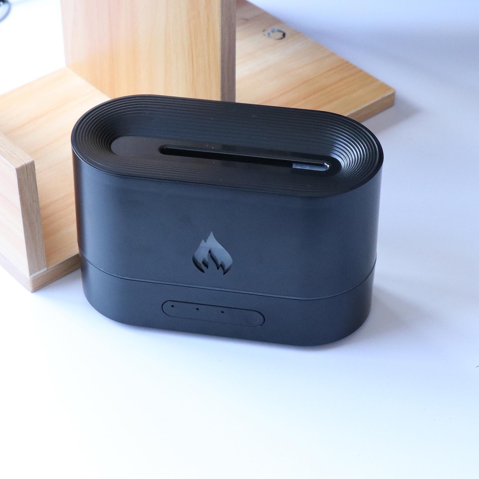 Air Humidifier Waterless Auto Shut-Off with Realistic Flame for Travel