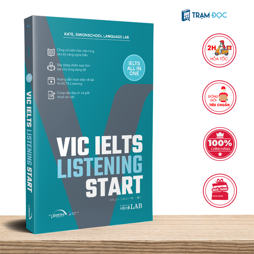 Combo 4 cuốn VIC Start IELTS All in One: Reading + Writing + Listening + Speaking