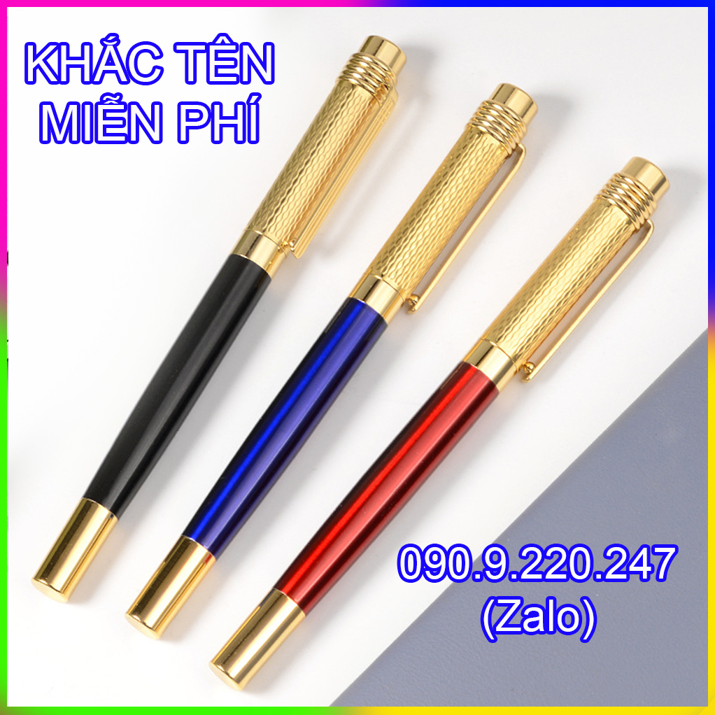 (Gift) Bút ký khắc tên cao cấp Doanh nhân LC048, mực mịn, đều ở mọi góc nghiêng